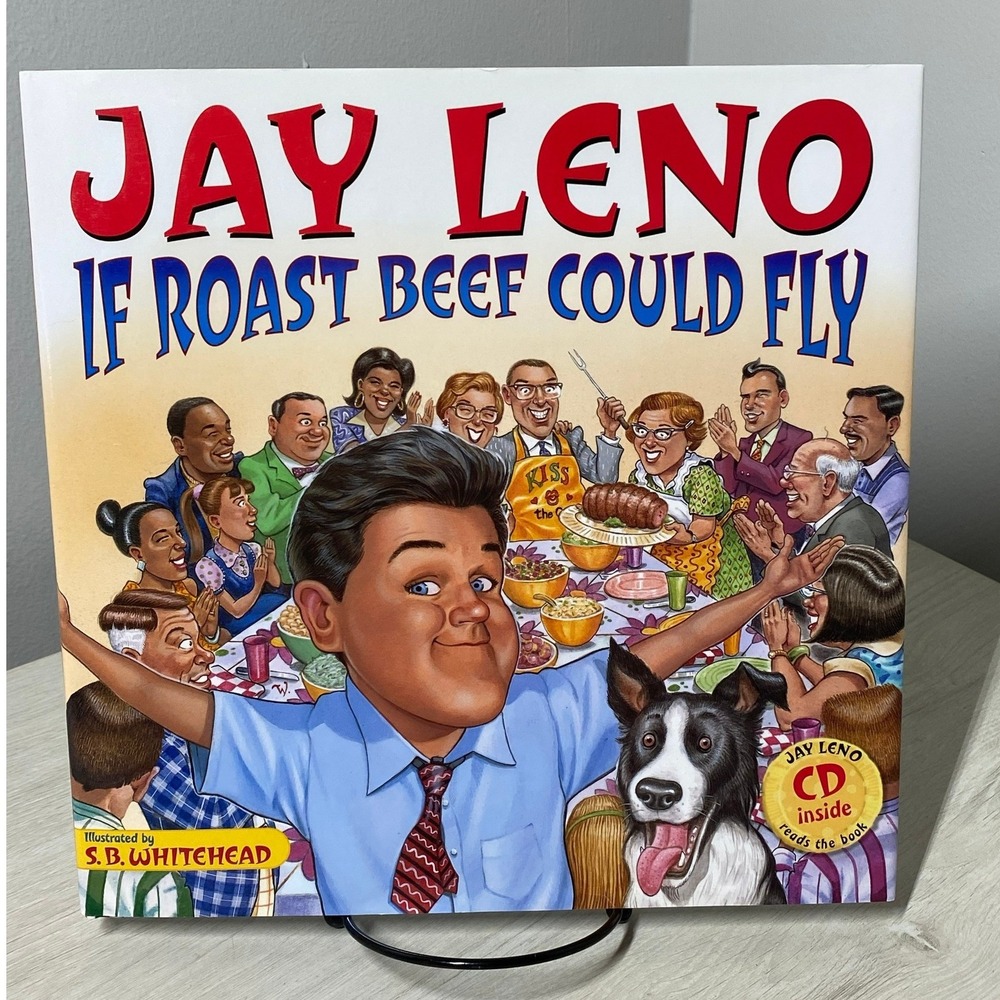 SIGNED Jay Leno Book If Roast Beef Could Fly Hardcover with CD and COA Autograph